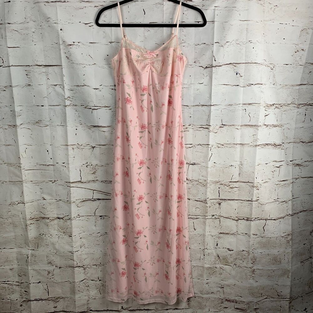 Bailey Rose Pink Floral Maxi Dress Size L New With Tags Summer Festival Wedding